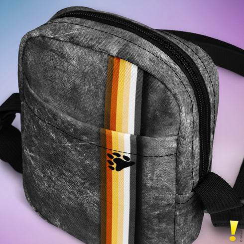 Bear Pride Grunge Stripe Crossbody Bag